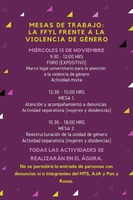 La FFyL frente a la violencia de género: Mesas de trabajo.