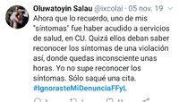 Denuncia servicios de salud